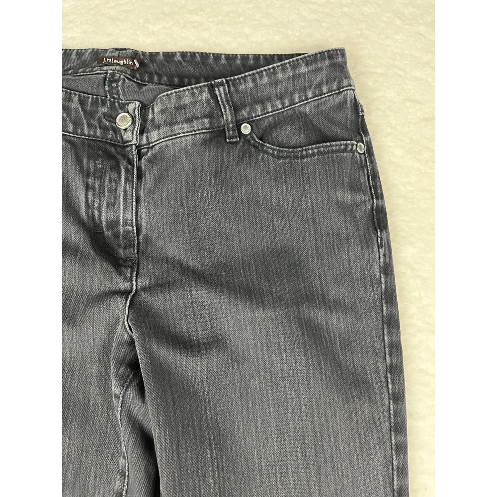 J McLaughlin‎ Charcoal Grey Straight Leg Denim Jeans Women's Size 10